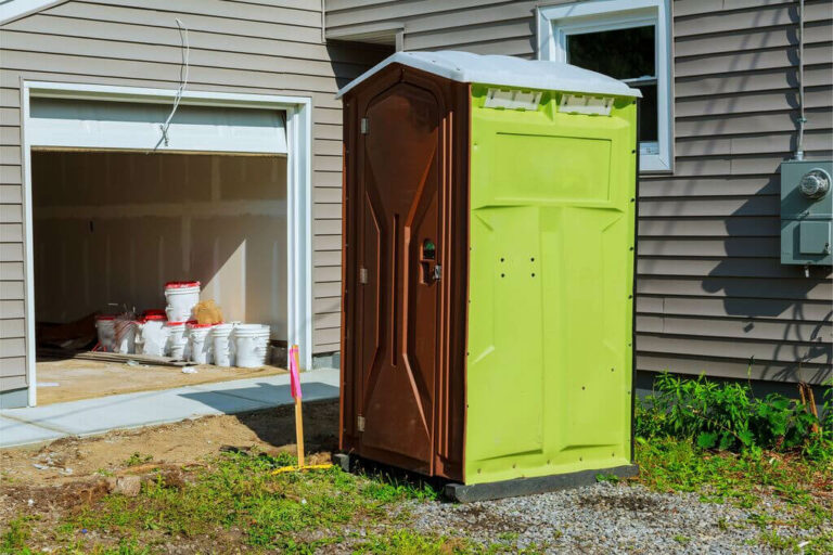 Porta Potty in The Backyard