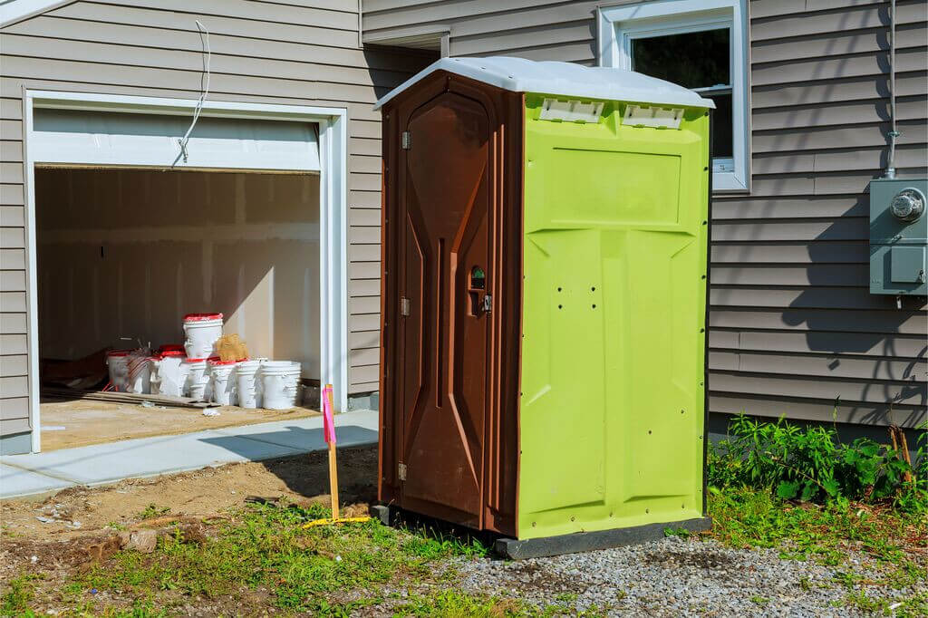 Porta Potty in The Backyard